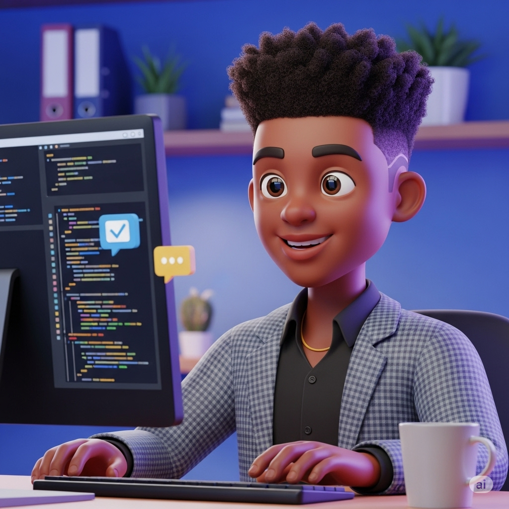Professional Web Developer at Work
